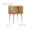 Flash Furniture 53.5 H, 35.75 W X Laminate, Melamine, Steel, Oak MT-M6221-SGLSC-OAK-GG - alternate 6